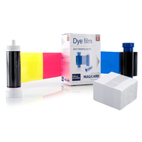 Bundle: Magicard Colour (YMCKO) ribbon + PVC cards
