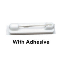 Name Badge Safety Pin Attachment (Adhesive) (Qty 100)